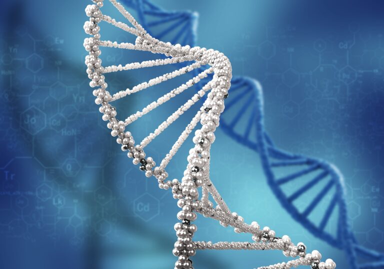 Graphic illustration of DNA strand
