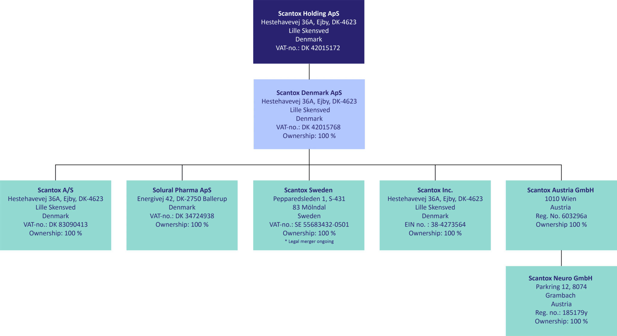 Scantox Group Structure