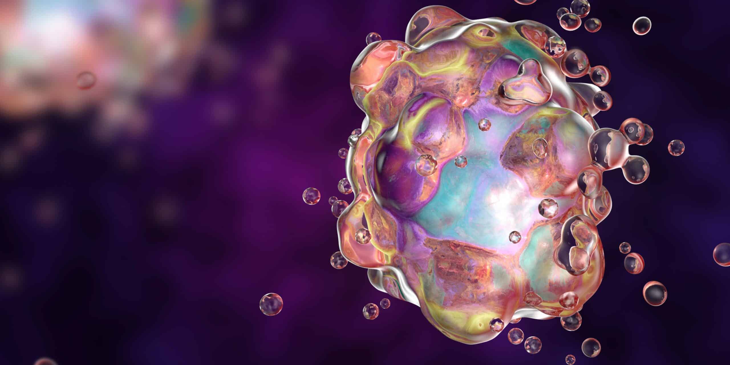 digital illustration of Cell Apoptosis Mechanism, Autophagy Process